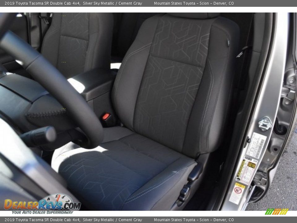 2019 Toyota Tacoma SR Double Cab 4x4 Silver Sky Metallic / Cement Gray Photo #7