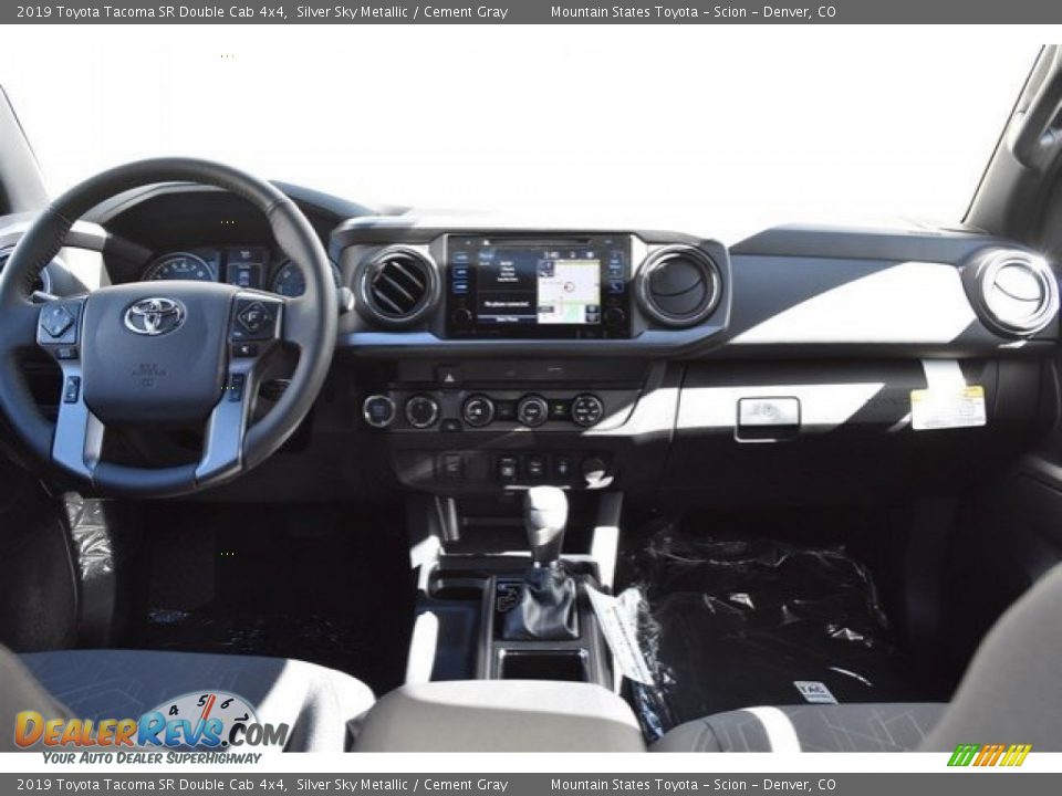 2019 Toyota Tacoma SR Double Cab 4x4 Silver Sky Metallic / Cement Gray Photo #8