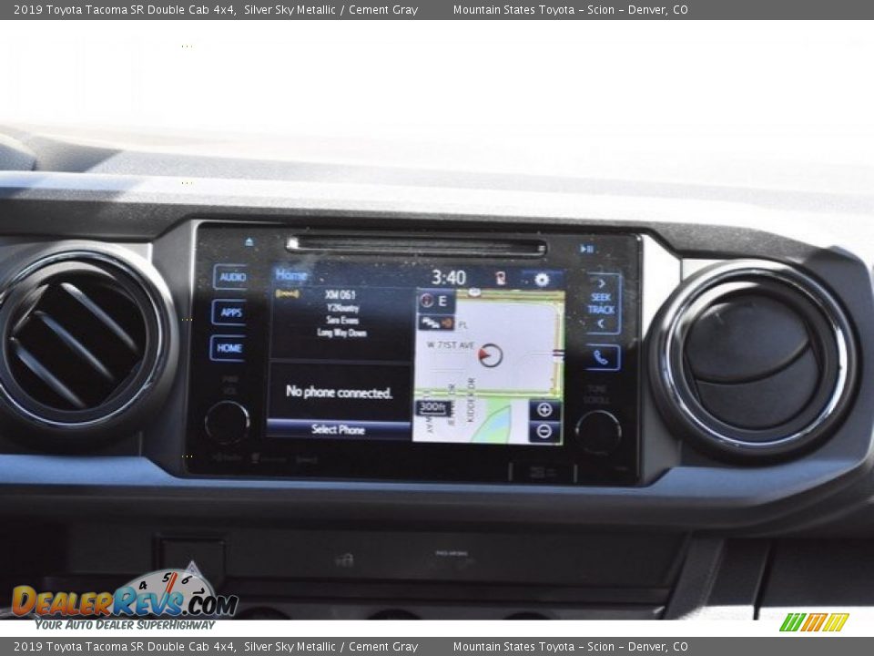 2019 Toyota Tacoma SR Double Cab 4x4 Silver Sky Metallic / Cement Gray Photo #10