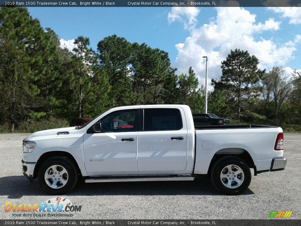 2019 Ram 1500 Tradesman Crew Cab Bright White / Black Photo #2