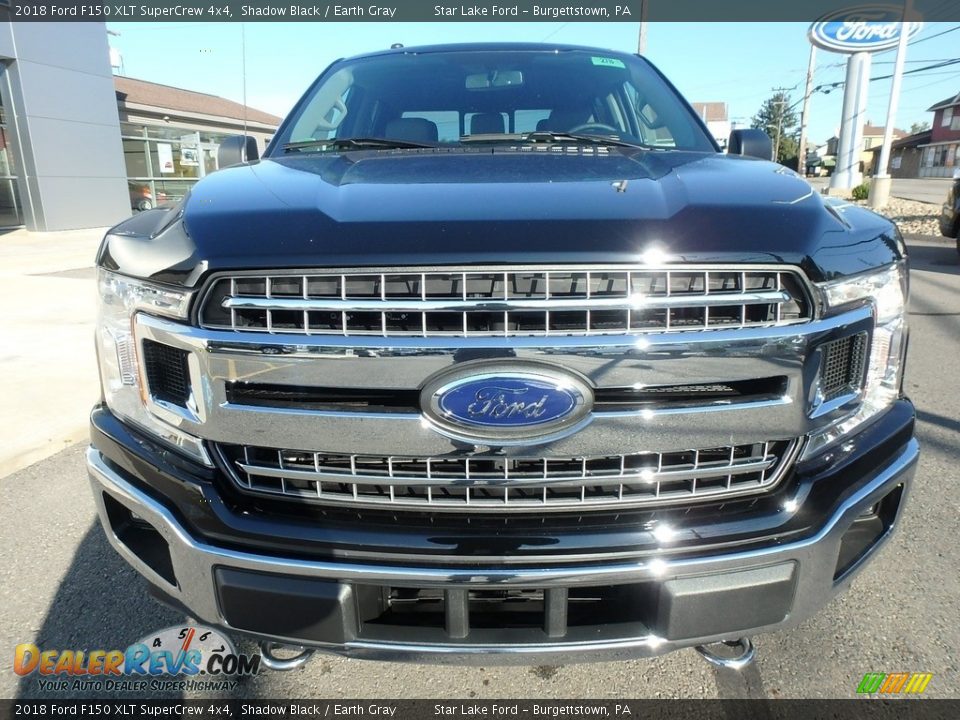 2018 Ford F150 XLT SuperCrew 4x4 Shadow Black / Earth Gray Photo #2