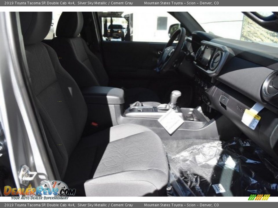 2019 Toyota Tacoma SR Double Cab 4x4 Silver Sky Metallic / Cement Gray Photo #12