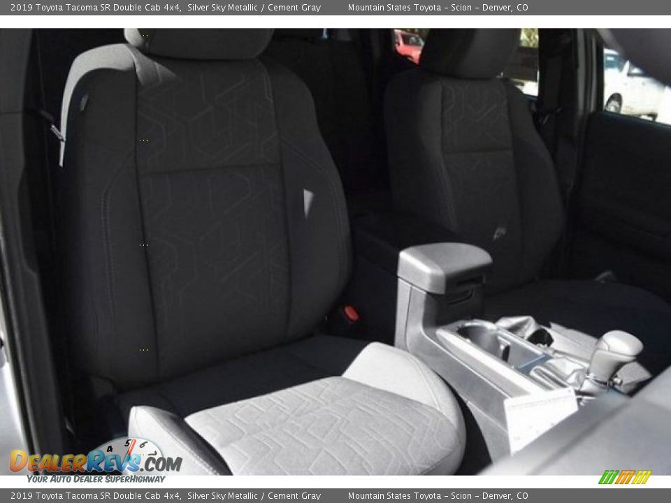 2019 Toyota Tacoma SR Double Cab 4x4 Silver Sky Metallic / Cement Gray Photo #13
