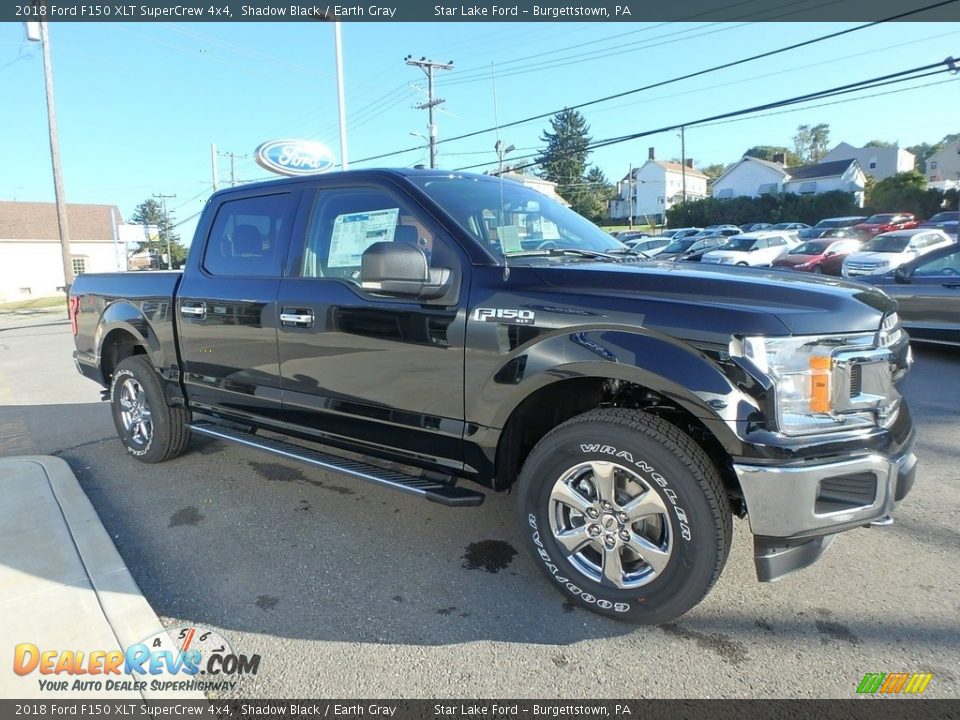 2018 Ford F150 XLT SuperCrew 4x4 Shadow Black / Earth Gray Photo #3