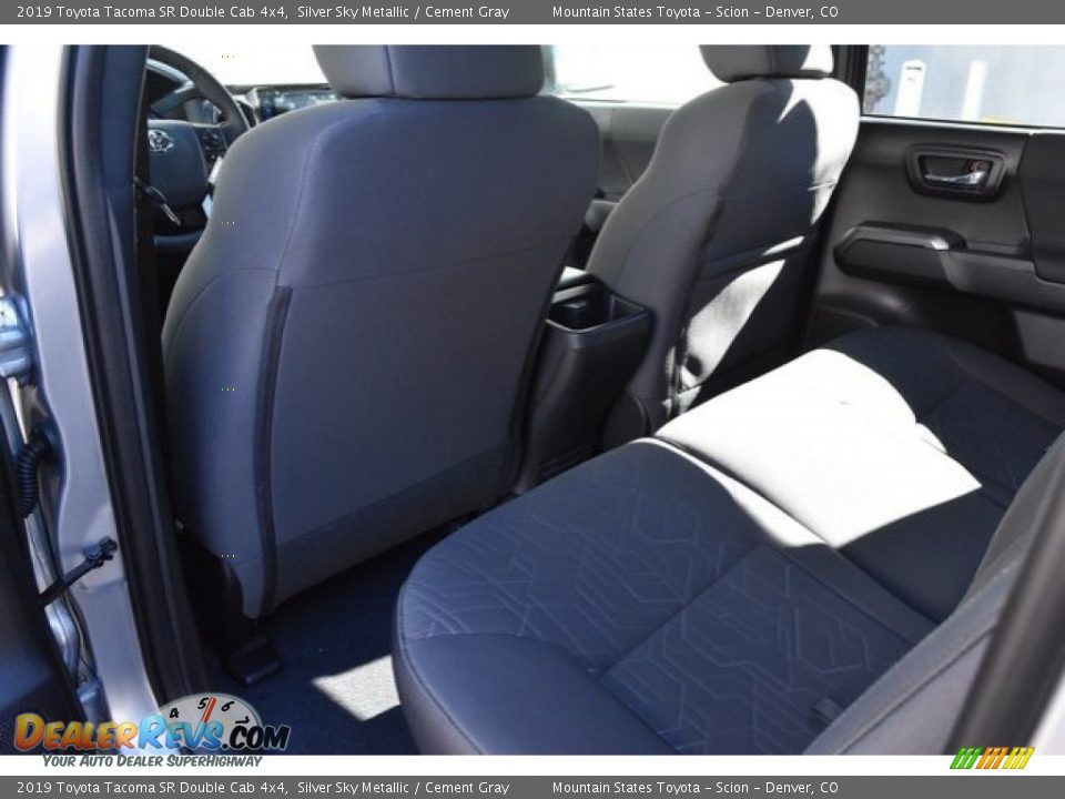 2019 Toyota Tacoma SR Double Cab 4x4 Silver Sky Metallic / Cement Gray Photo #14