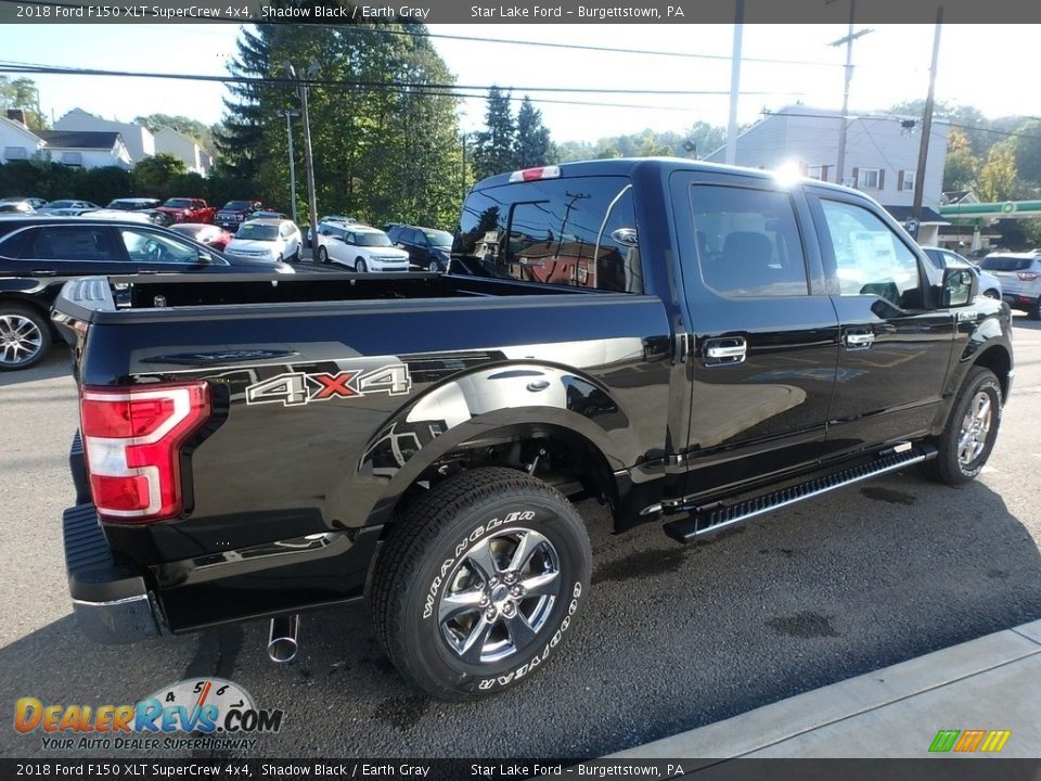 2018 Ford F150 XLT SuperCrew 4x4 Shadow Black / Earth Gray Photo #5