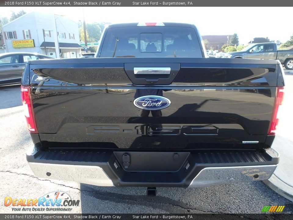 2018 Ford F150 XLT SuperCrew 4x4 Shadow Black / Earth Gray Photo #6