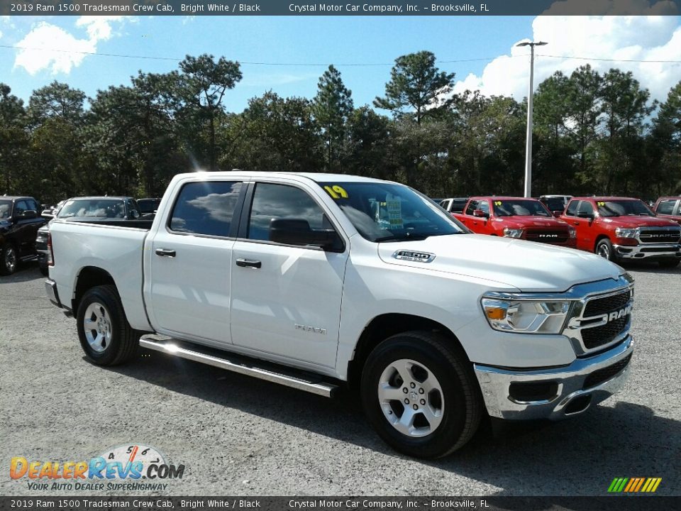 2019 Ram 1500 Tradesman Crew Cab Bright White / Black Photo #7