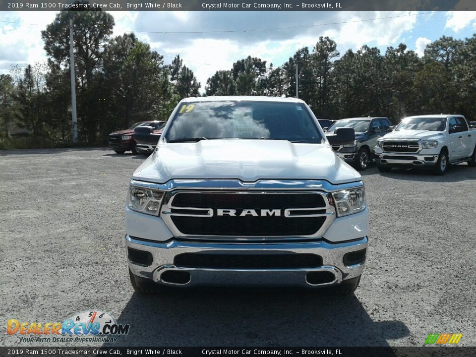2019 Ram 1500 Tradesman Crew Cab Bright White / Black Photo #8