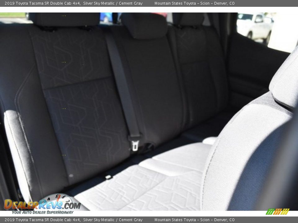 2019 Toyota Tacoma SR Double Cab 4x4 Silver Sky Metallic / Cement Gray Photo #19