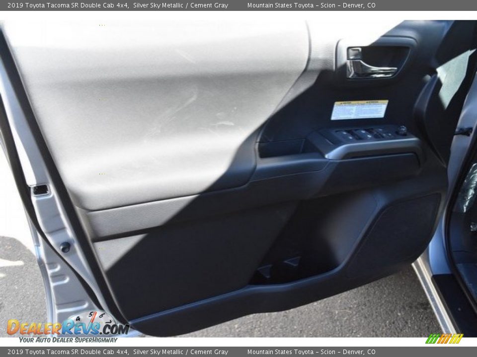 2019 Toyota Tacoma SR Double Cab 4x4 Silver Sky Metallic / Cement Gray Photo #20