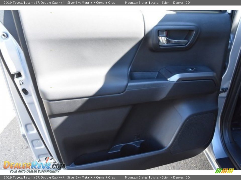 2019 Toyota Tacoma SR Double Cab 4x4 Silver Sky Metallic / Cement Gray Photo #21