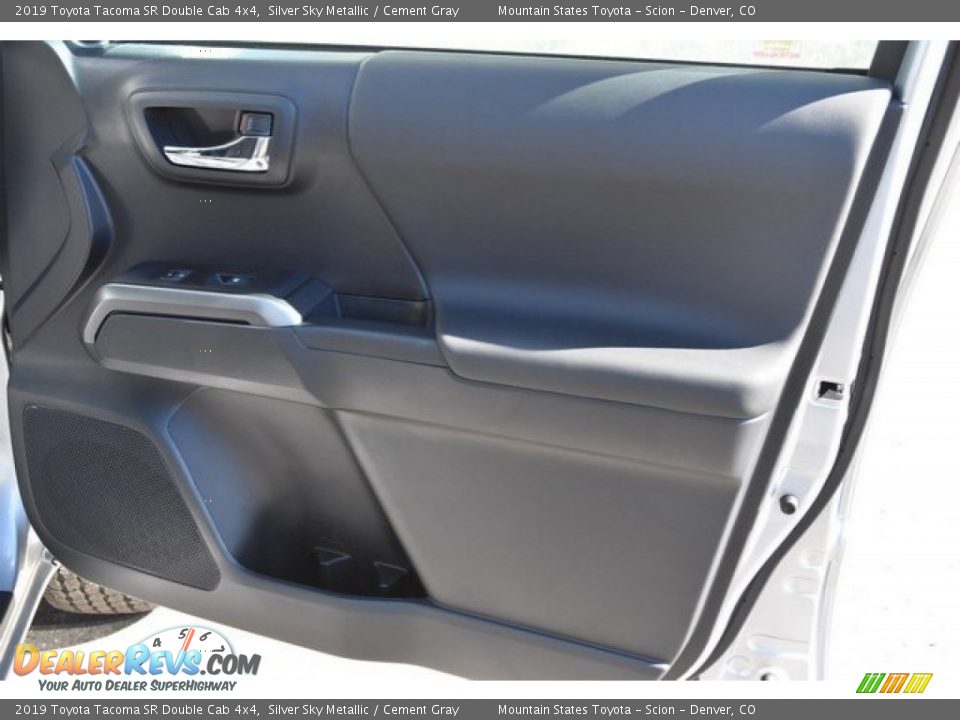 2019 Toyota Tacoma SR Double Cab 4x4 Silver Sky Metallic / Cement Gray Photo #22