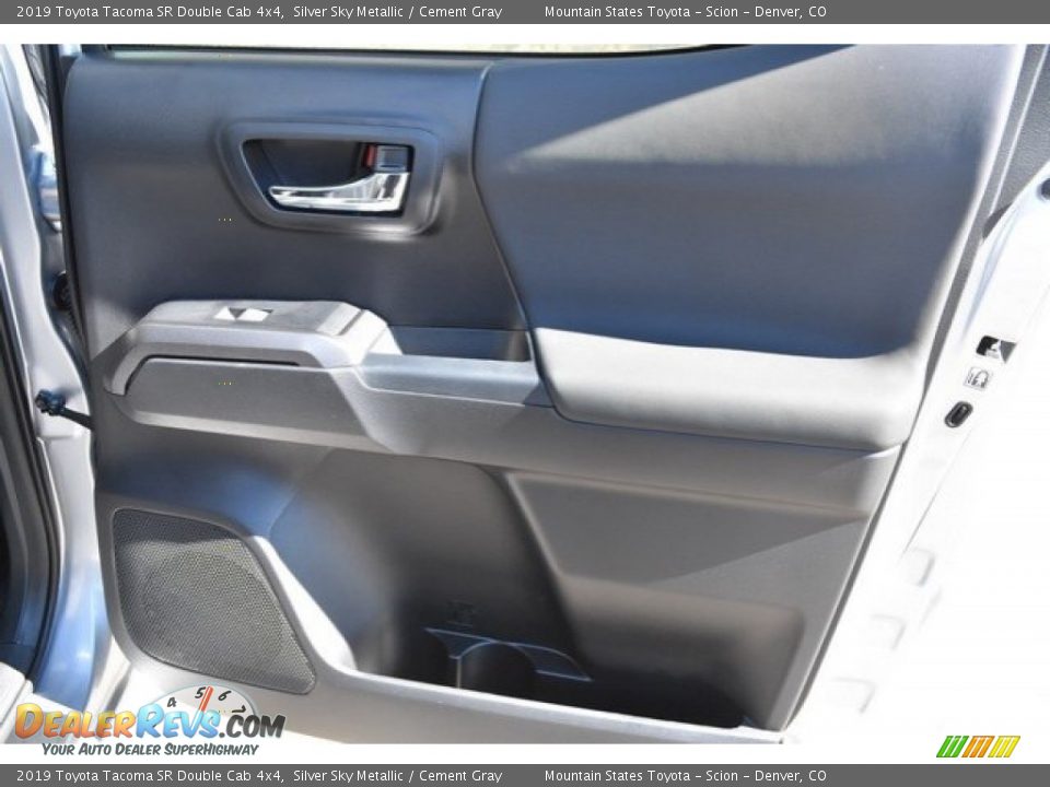 2019 Toyota Tacoma SR Double Cab 4x4 Silver Sky Metallic / Cement Gray Photo #23