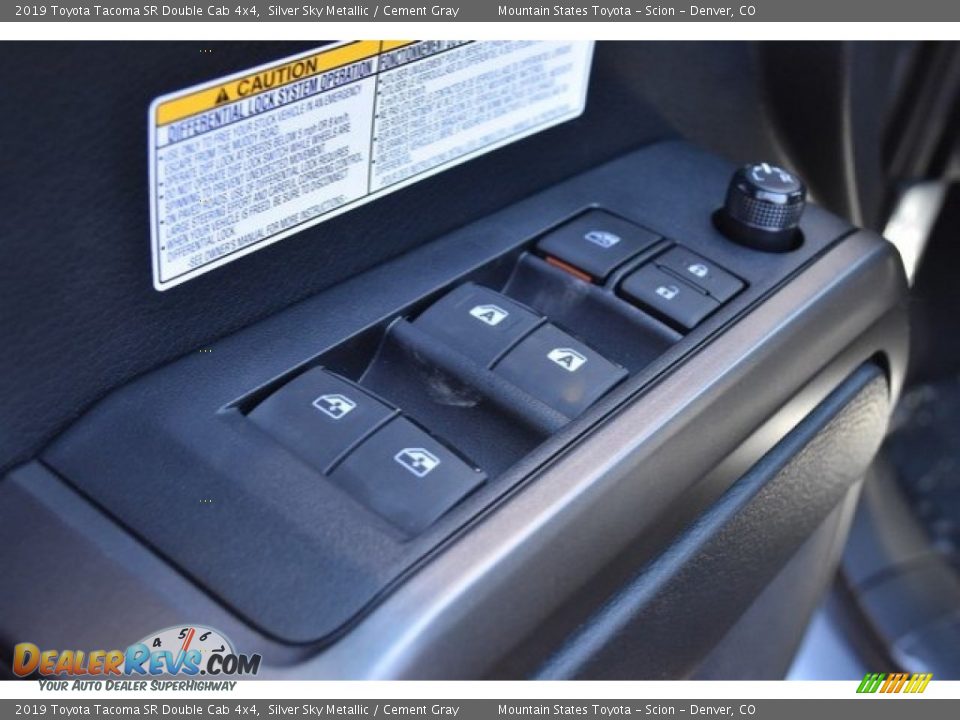2019 Toyota Tacoma SR Double Cab 4x4 Silver Sky Metallic / Cement Gray Photo #24