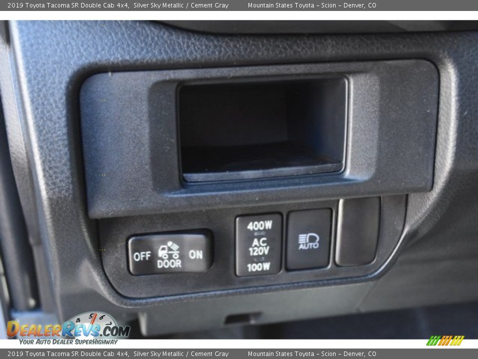 2019 Toyota Tacoma SR Double Cab 4x4 Silver Sky Metallic / Cement Gray Photo #25