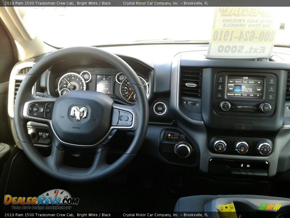 2019 Ram 1500 Tradesman Crew Cab Bright White / Black Photo #13
