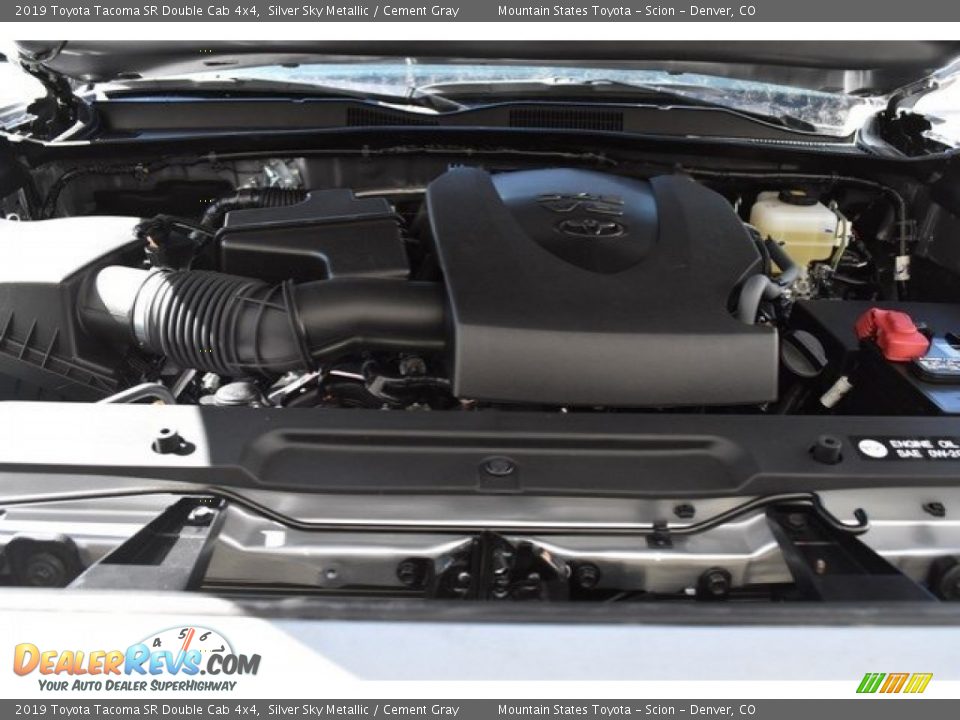 2019 Toyota Tacoma SR Double Cab 4x4 Silver Sky Metallic / Cement Gray Photo #31