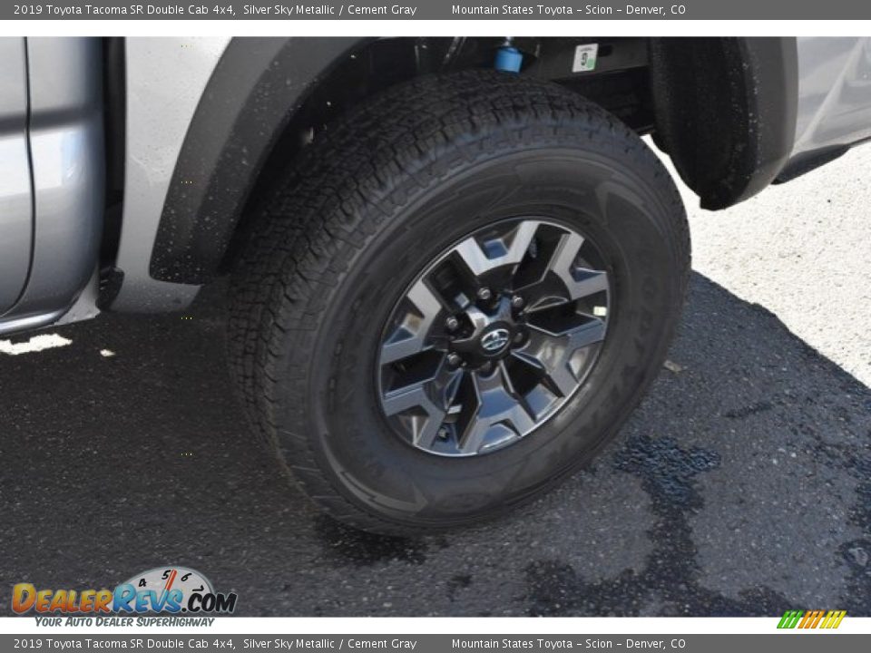 2019 Toyota Tacoma SR Double Cab 4x4 Silver Sky Metallic / Cement Gray Photo #33
