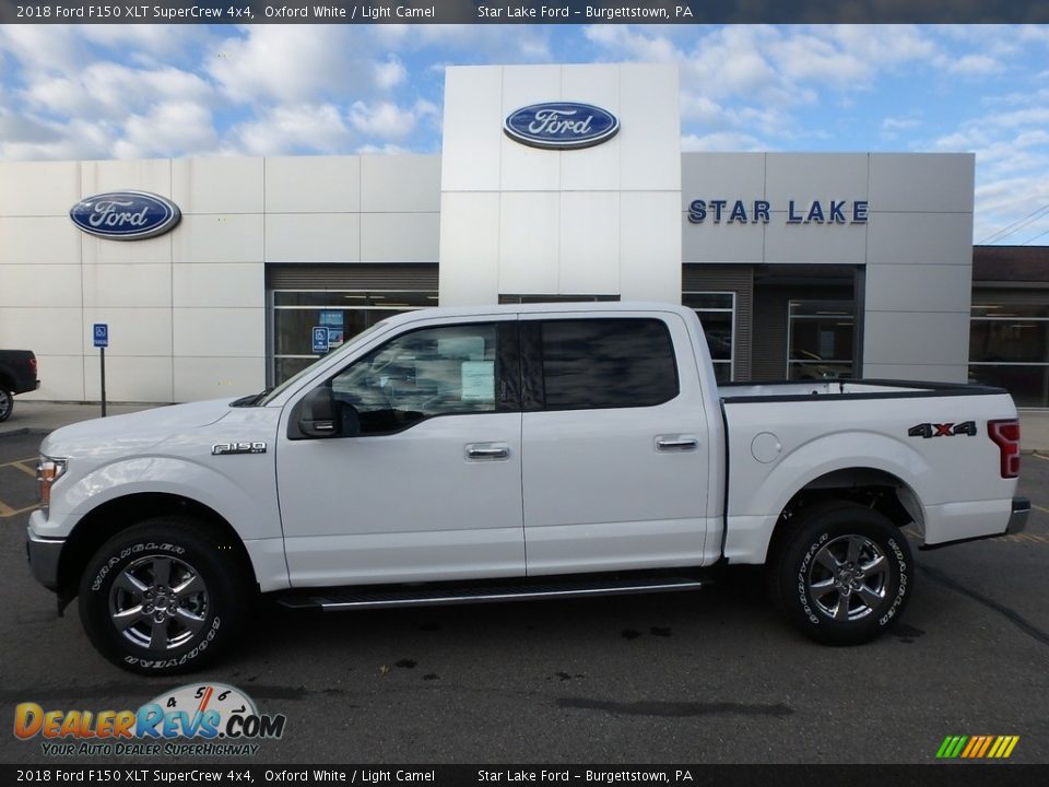 2018 Ford F150 XLT SuperCrew 4x4 Oxford White / Light Camel Photo #1