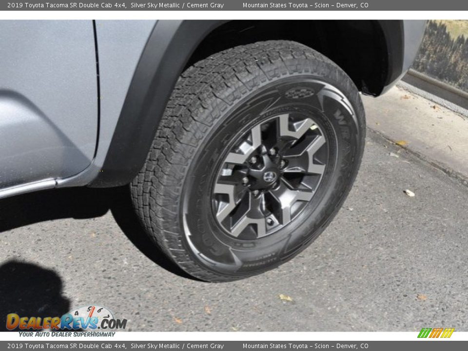 2019 Toyota Tacoma SR Double Cab 4x4 Silver Sky Metallic / Cement Gray Photo #35