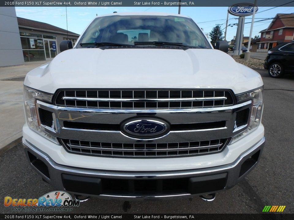 2018 Ford F150 XLT SuperCrew 4x4 Oxford White / Light Camel Photo #2