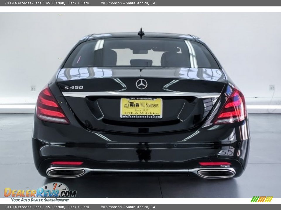2019 Mercedes-Benz S 450 Sedan Black / Black Photo #3