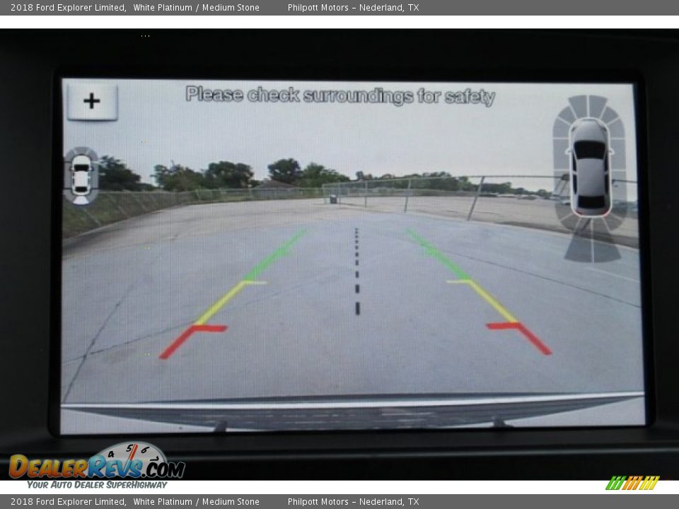 2018 Ford Explorer Limited White Platinum / Medium Stone Photo #15