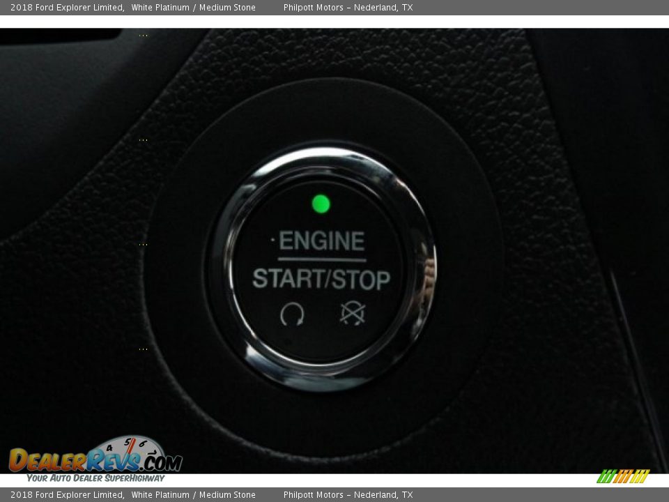 2018 Ford Explorer Limited White Platinum / Medium Stone Photo #18