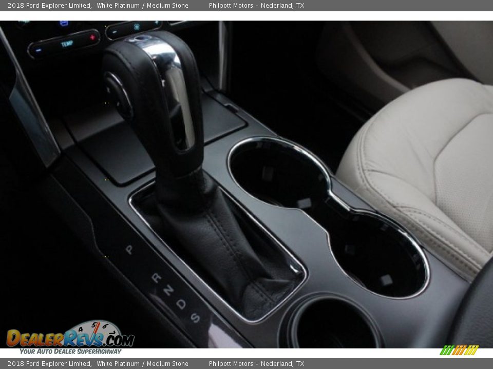2018 Ford Explorer Limited White Platinum / Medium Stone Photo #19
