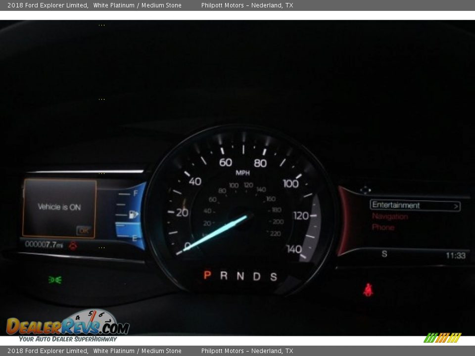 2018 Ford Explorer Limited White Platinum / Medium Stone Photo #22