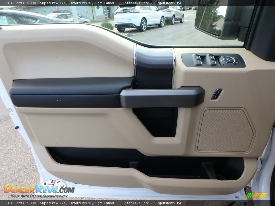 2018 Ford F150 XLT SuperCrew 4x4 Oxford White / Light Camel Photo #12