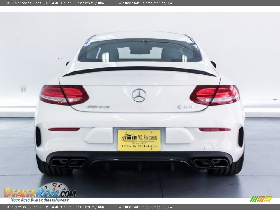 2018 Mercedes-Benz C 63 AMG Coupe Polar White / Black Photo #3