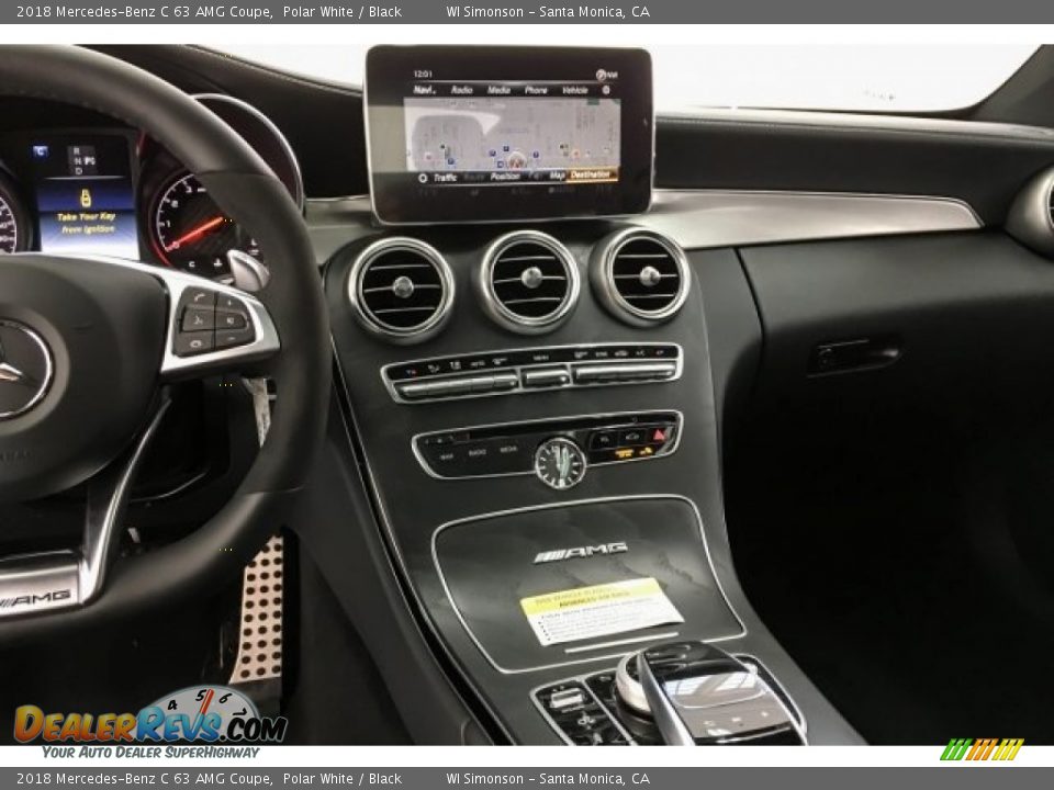 2018 Mercedes-Benz C 63 AMG Coupe Polar White / Black Photo #6