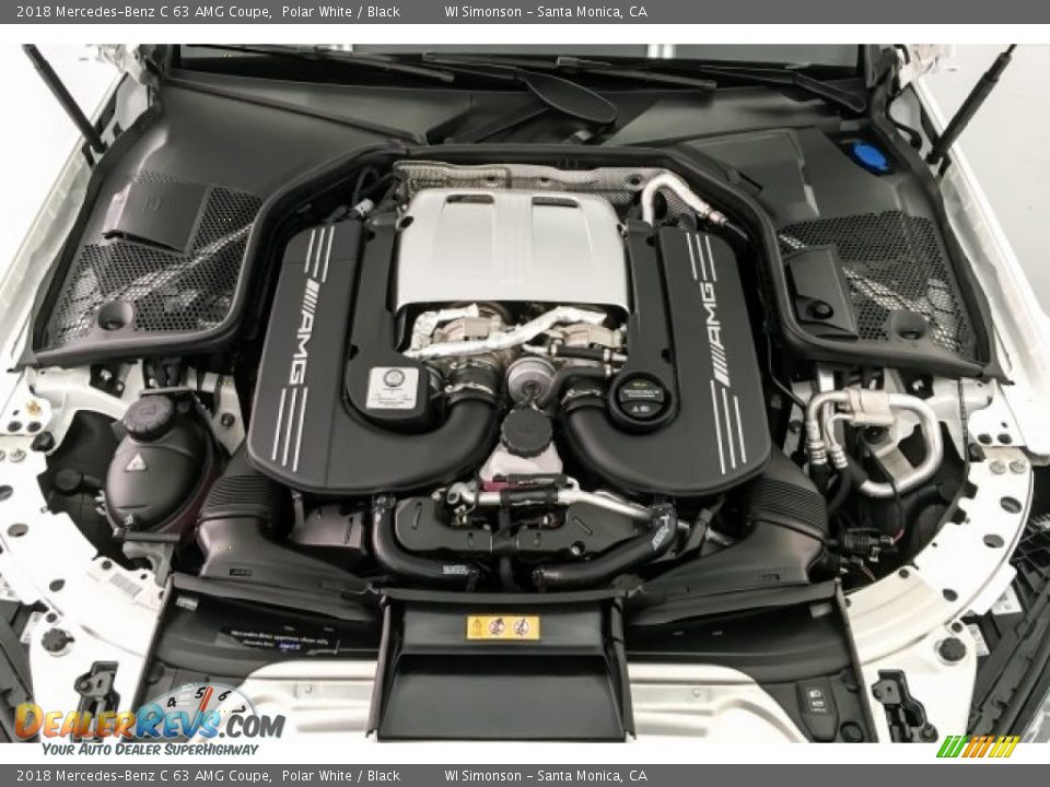 2018 Mercedes-Benz C 63 AMG Coupe Polar White / Black Photo #8