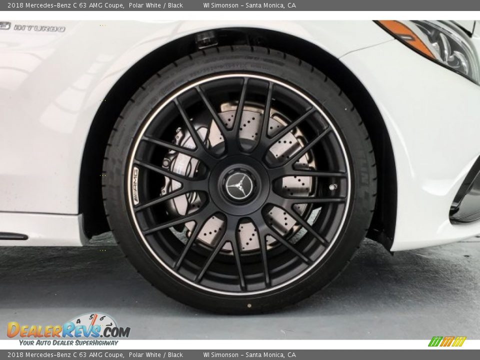 2018 Mercedes-Benz C 63 AMG Coupe Polar White / Black Photo #9