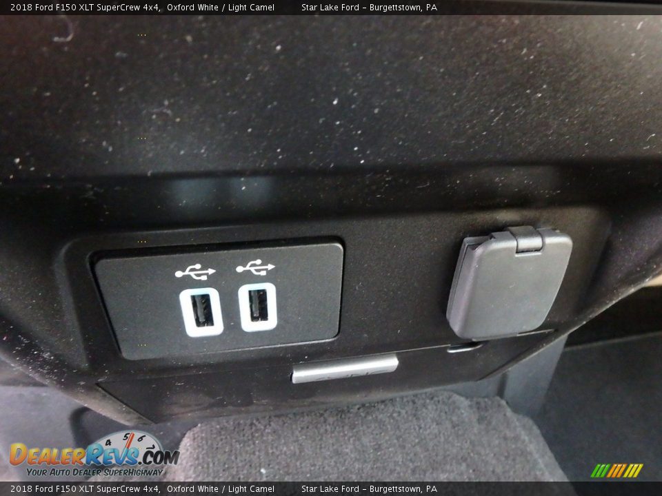 2018 Ford F150 XLT SuperCrew 4x4 Oxford White / Light Camel Photo #18