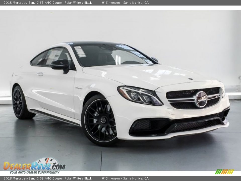 2018 Mercedes-Benz C 63 AMG Coupe Polar White / Black Photo #12