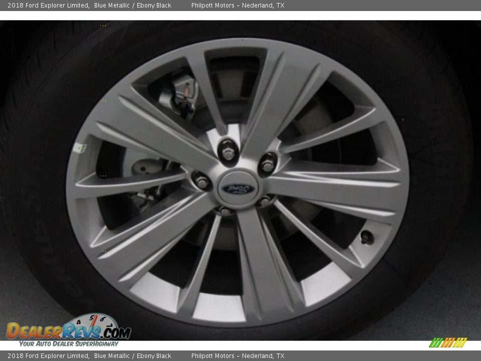 2018 Ford Explorer Limited Blue Metallic / Ebony Black Photo #5