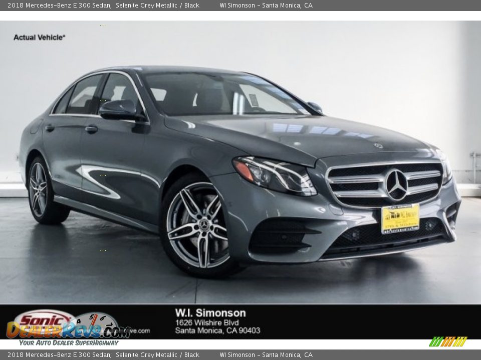 2018 Mercedes-Benz E 300 Sedan Selenite Grey Metallic / Black Photo #1
