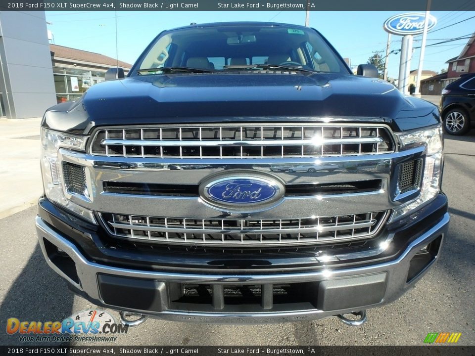 2018 Ford F150 XLT SuperCrew 4x4 Shadow Black / Light Camel Photo #2