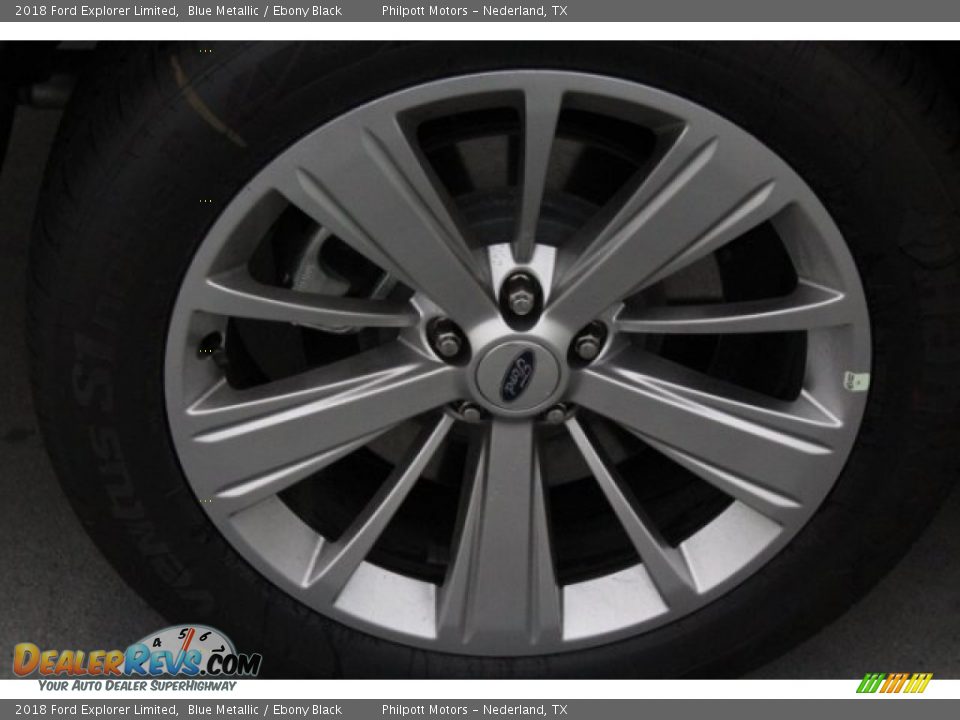 2018 Ford Explorer Limited Blue Metallic / Ebony Black Photo #10
