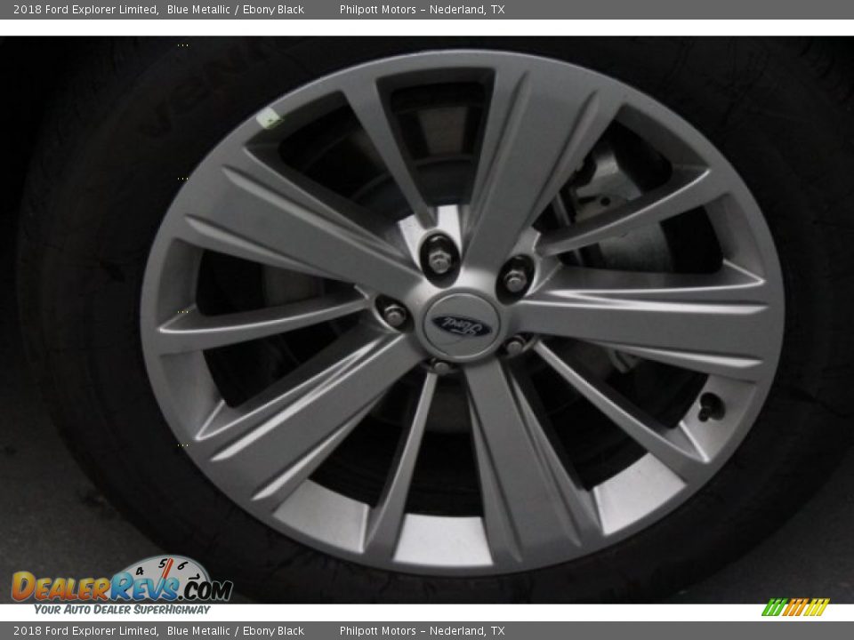 2018 Ford Explorer Limited Blue Metallic / Ebony Black Photo #11