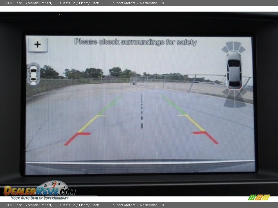 2018 Ford Explorer Limited Blue Metallic / Ebony Black Photo #15