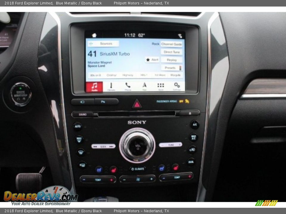 2018 Ford Explorer Limited Blue Metallic / Ebony Black Photo #17