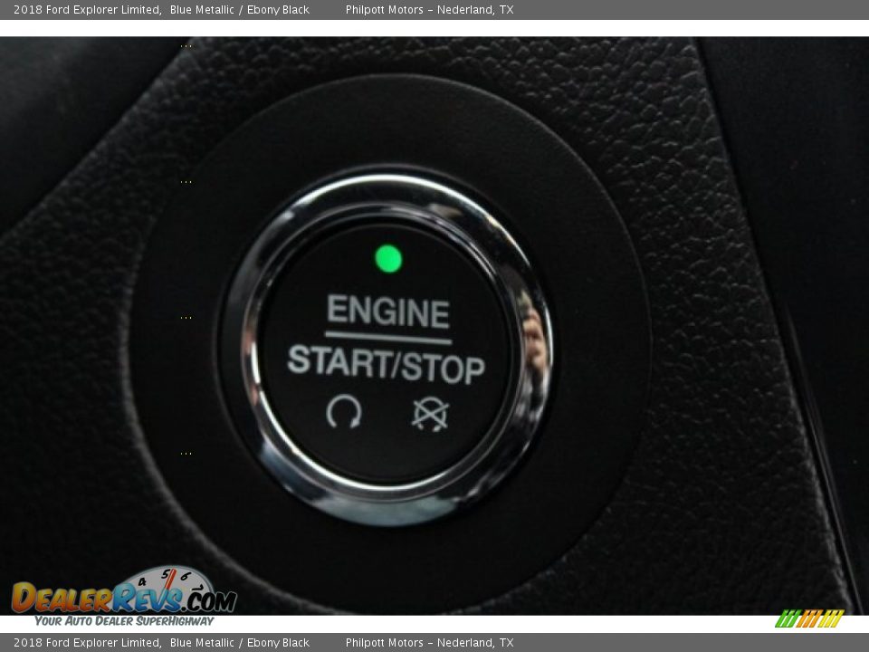 2018 Ford Explorer Limited Blue Metallic / Ebony Black Photo #18