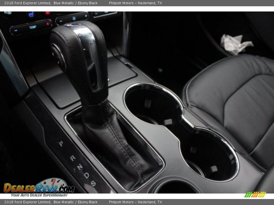 2018 Ford Explorer Limited Blue Metallic / Ebony Black Photo #19