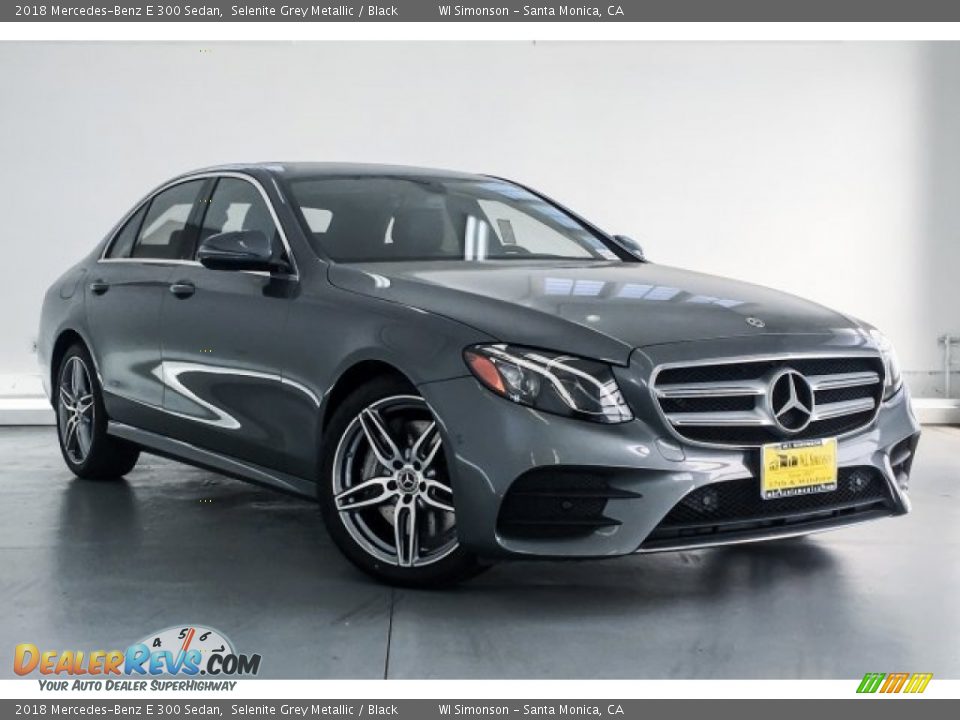 2018 Mercedes-Benz E 300 Sedan Selenite Grey Metallic / Black Photo #12