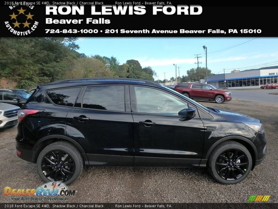 2018 Ford Escape SE 4WD Shadow Black / Charcoal Black Photo #1