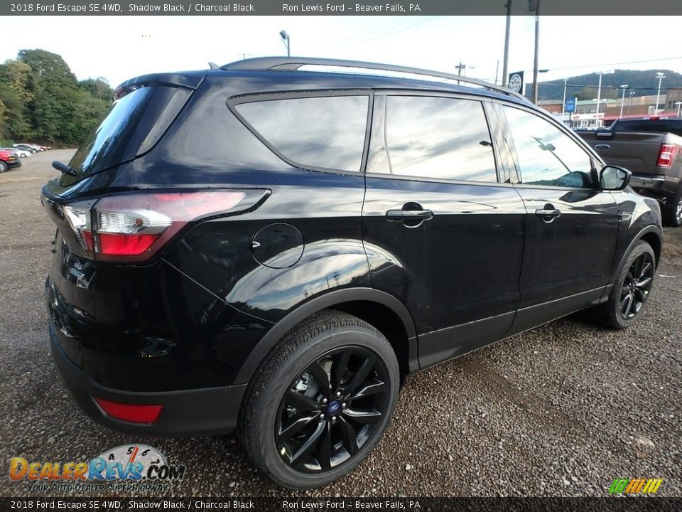 2018 Ford Escape SE 4WD Shadow Black / Charcoal Black Photo #2